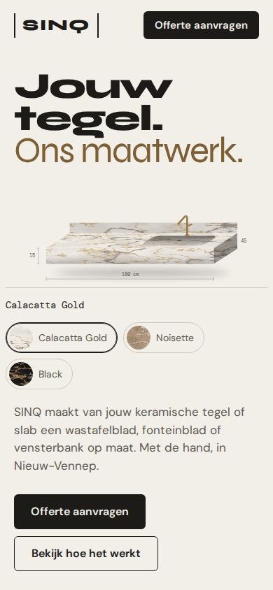 Richting B op een telefoon